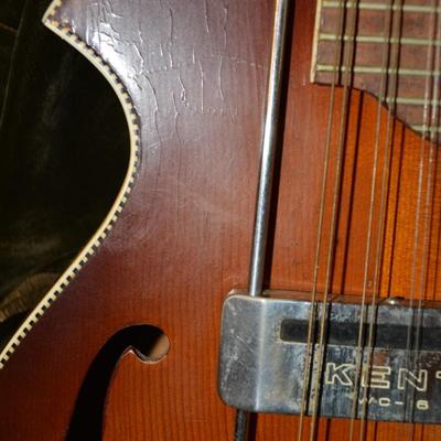 Vintage Silvertone Sunburst Mandolin w/ KENT WC-16 Removable Pick Up
