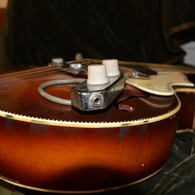 Vintage Silvertone Sunburst Mandolin w/ KENT WC-16 Removable Pick Up