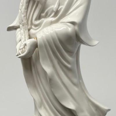 20 th  C. Chinese Blanc De Chine Figure of a Woman