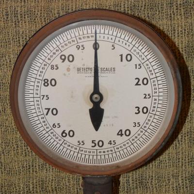 Vintage DETECTO Metal Scale 36â€x21â€x12â€