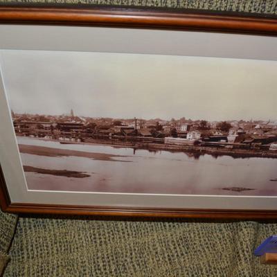 Very Vintage Framed Photograph, New Brunswick, NJ-1930â€™s 48â€x11.5â€