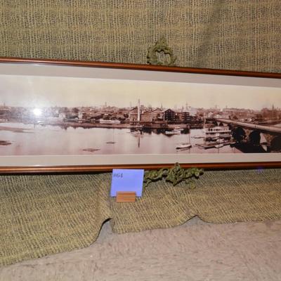 Very Vintage Framed Photograph, New Brunswick, NJ-1930â€™s 48â€x11.5â€