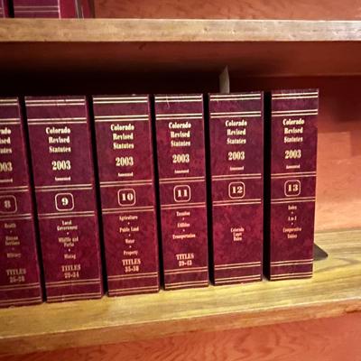 2001 & 2003 Colorado Revised Statutes library