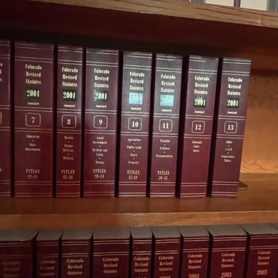 2001 & 2003 Colorado Revised Statutes library