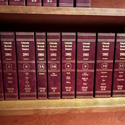2001 & 2003 Colorado Revised Statutes library