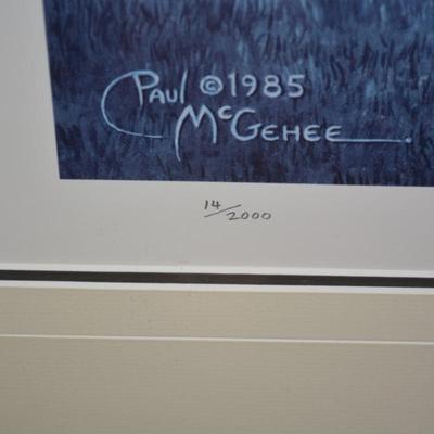 Vintage Paul McGehee â€œThe Last Days Of Summerâ€ Print 14/2000 33â€x27.25â€