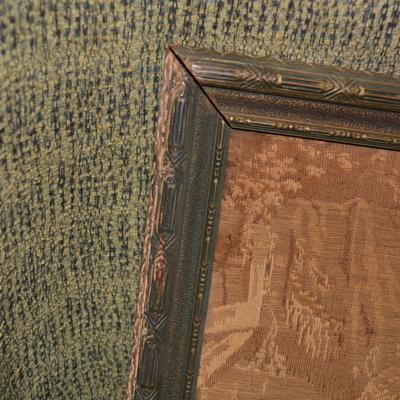 Antique Framed Tapestry 42â€x21.75â€
