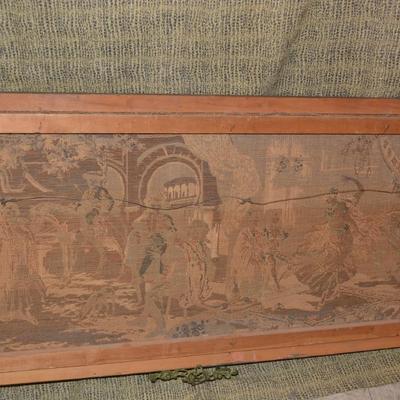 Antique Framed Tapestry 42â€x21.75â€