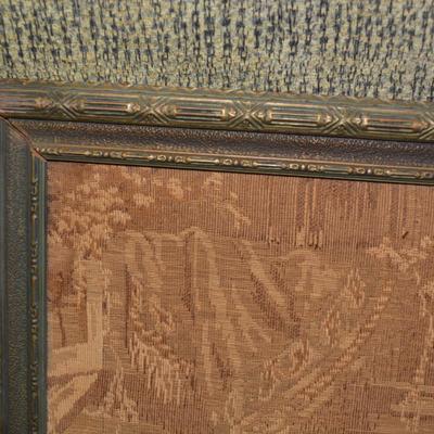 Antique Framed Tapestry 42â€x21.75â€