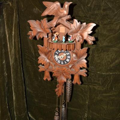 Vintage German Cuckoo Clock, Working, Needs Adjustment