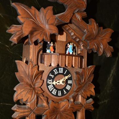 Vintage German Cuckoo Clock, Working, Needs Adjustment