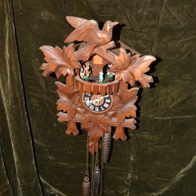 Vintage German Cuckoo Clock, Working, Needs Adjustment