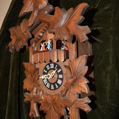 Vintage German Cuckoo Clock, Working, Needs Adjustment