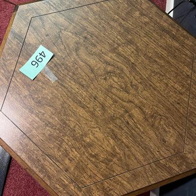 Hexigon end table