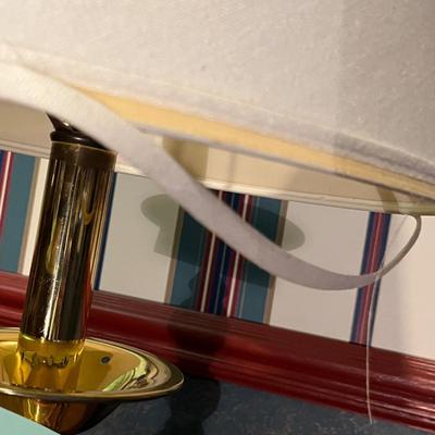 Wood & Brass lamp