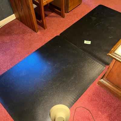 2 Black chair mats