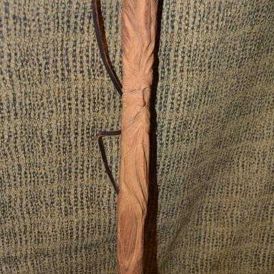 Very Nice Hand-Carved Walking Stick RAH â€™99 67â€