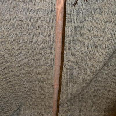 Very Nice Hand-Carved Walking Stick RAH â€™99 67â€