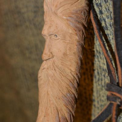 Very Nice Hand-Carved Walking Stick RAH â€™99 67â€