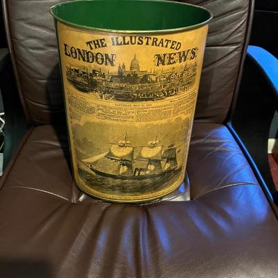 Vintage trash can