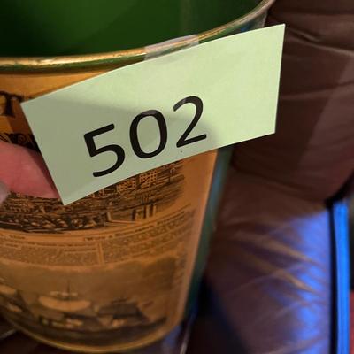 Vintage trash can