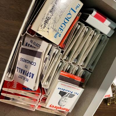 Vintage matchbooks Political
