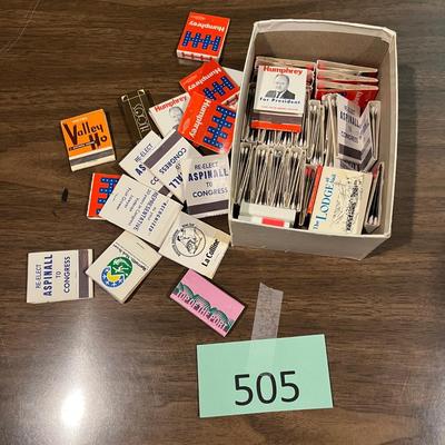 Vintage matchbooks Political
