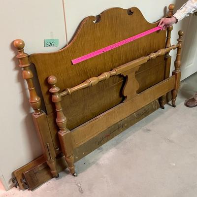 Vintage Full Size maple bed