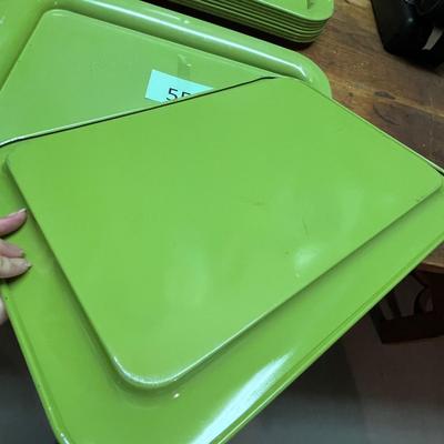 Lime Green metal trays