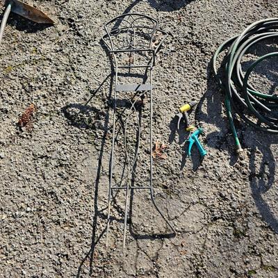 Garden Hoses, wrought Iron Holder & More (G-JS)