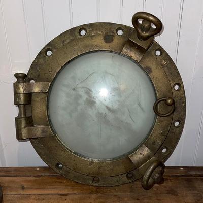 N215 Antique Bronze Shipâ€™s Porthole Early 19th Century