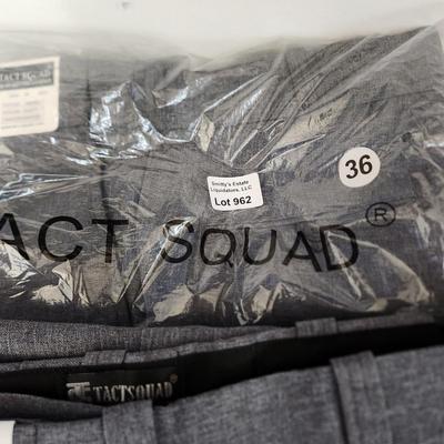 4 pair Tact Squad Men's Pants 36 and 34 Waist Style 7002HE
