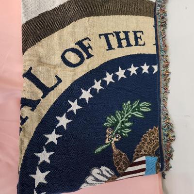 2 Large Throws or Rugs White House Seal of the President of the United States