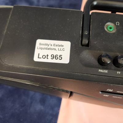 Sony AM Fm Radio Cassette Player CFS w304 Radio works