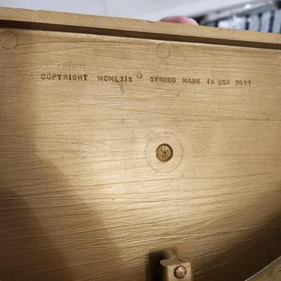 Mid Century Wall Shelf Syroco 3027 Gold Shelf 22x8x6.5