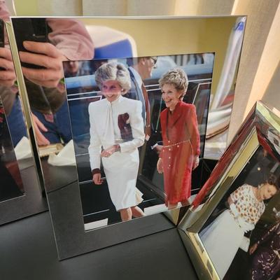 Lot of Quality Picture Frames w/ Photos Many Sizes Chrome Silverplate