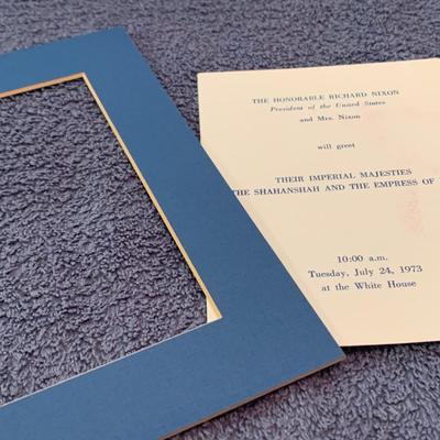 1973 Nixon Shah Of Iran Dinner Ephemera Lot