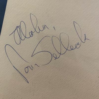 Tom Selleck Autograph From White House Visit