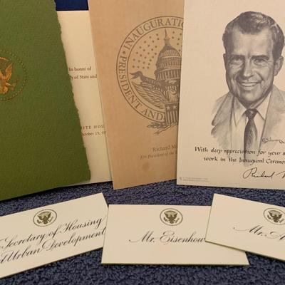 Nixon Era White House Ephemera Lot