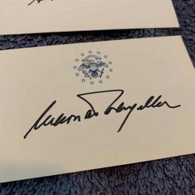 Gerald Ford Rockefeller Signatures Lot