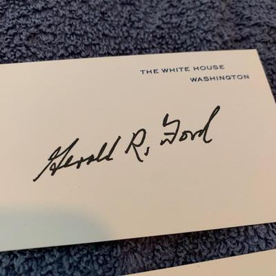 Gerald Ford Rockefeller Signatures Lot