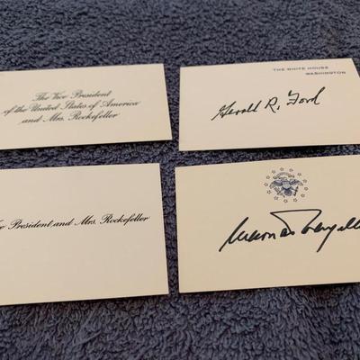 Gerald Ford Rockefeller Signatures Lot