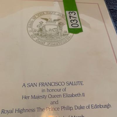 Los Angeles Queen Visit Invites / Ephemera Lot