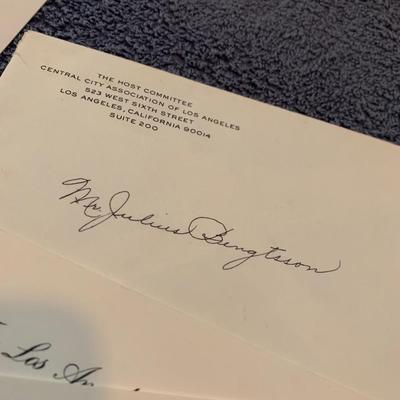 Los Angeles Queen Visit Invites / Ephemera Lot