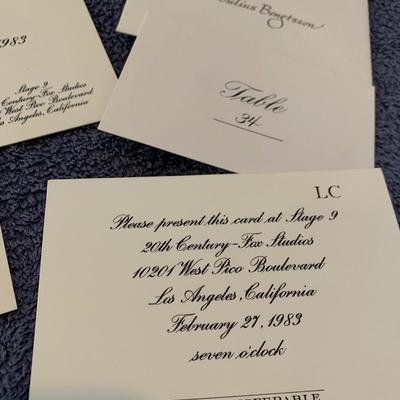 Los Angeles Queen Visit Invites / Ephemera Lot