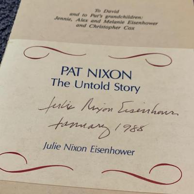 Patricia Nixon / Julie Nixon Eisenhower Autograph Lot