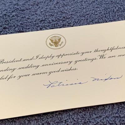 Patricia Nixon / Julie Nixon Eisenhower Autograph Lot