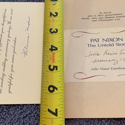 Patricia Nixon / Julie Nixon Eisenhower Autograph Lot
