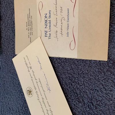 Patricia Nixon / Julie Nixon Eisenhower Autograph Lot