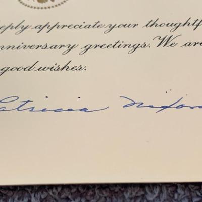 Patricia Nixon / Julie Nixon Eisenhower Autograph Lot